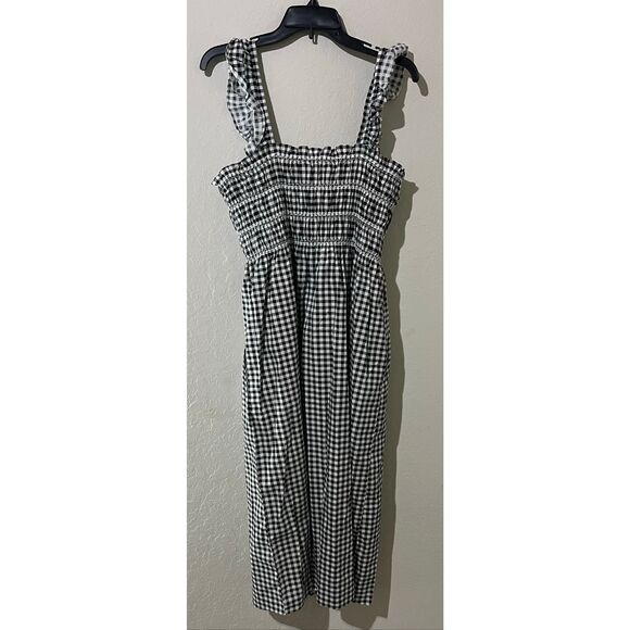 BCBGeneration Women's Square Neck a Line Smoked Midi Dress -16 - Picture 3 of 6